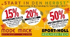 Start in den Herbst mit tollen Rabatten!